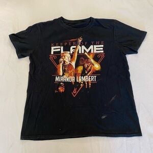 2016 Miranda Lambert Keeper of The Flame Tour T-Shirt, Women’s Large.